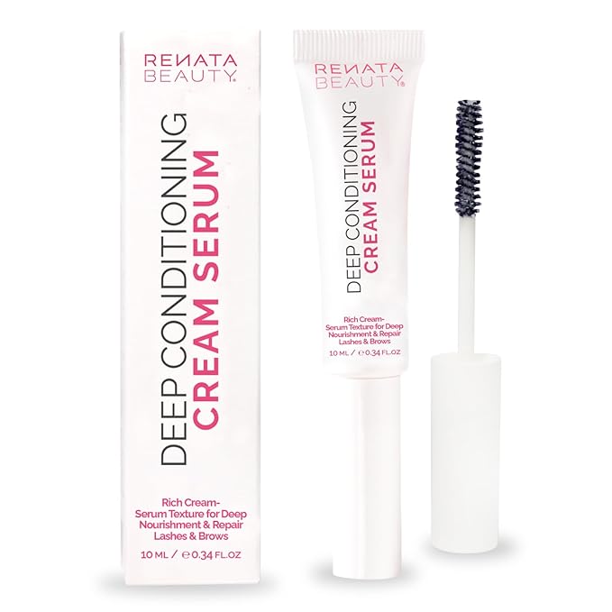 RB RENATA BEAUTY Lash & Brow Deep Conditioning Cream Serum – Rich Conditioning Cream for Lashes & Brows – Nourish, Repair & Protect for Eyebrows and Eyelashes – Post-Treatment Aftercare & Daily Use