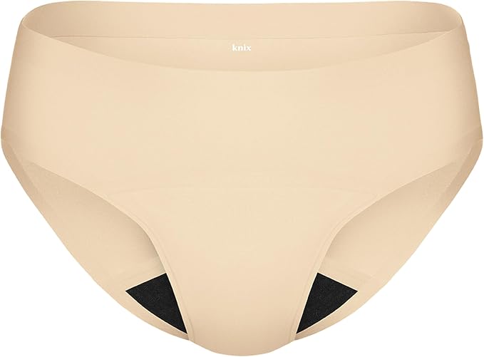 KNIX Super Leakproof No-Show Bikini Period Underwear – Heavy Flow, Reusable Absorbent Menstrual & Incontinence Panties
