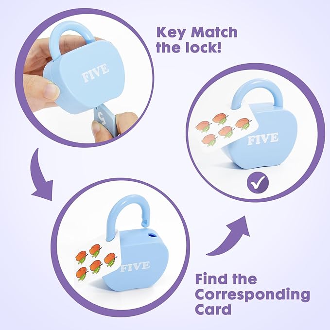 Lock and Key Toddler Toy, Preschool Learning Activities, Kindergarten Classroom Must Haves, Montessori Toys for 3 Year Old, Educational Math Manipulatives