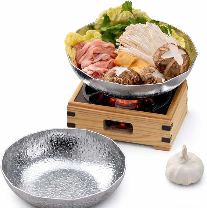 Premium Sukiyaki Pot Shabu Hot Pot 흑백요리사 최강록 셰프 스키야키팬 (22cm) | Korean style Multi-Purpose Cookware for Shabu Ramen, Cooking Bowl, Serving Platter Culinary class Wars Pot 스키야키팬, 전골, 나베