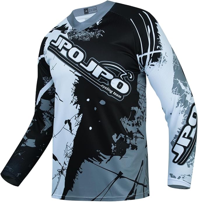 Dirt Bike Jersey for Youth, Kids Mountain Bicycle Shirt Long Sleeve Children Downhill Jerseys for Motorcycle Motocross