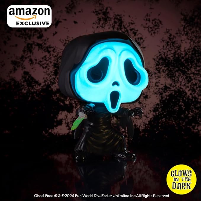 Funko POP! Movies: Ghostface - Ghostface - Glow in the Dark - Collectable Vinyl Figure - Gift Idea - Official Merchandise - for Kids & Adults - Horror Fans