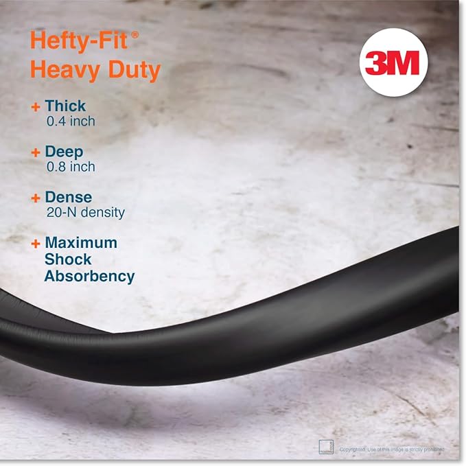 Roving Cove HeftyFit Edge Protector for Baby Proofing (9ft Large Edge Only), Heavy-Duty Soft Rubber Foam Furniture Edge Bumper Guards, Desk Edge Cushion, Wall Corner Covers, 3M Adhesive, Onyx Black