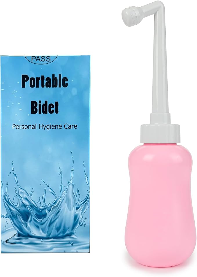 Deepdeem Peri Bottle for Postpartum Care Portable Travel Bidet | Angled Spout Portable Bidet,New Mom Postpartum Essential,Perineal Care,Postpartum Recovery,Perineal Cleanser