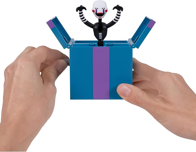 Jazwares Five Nights at Freddy’s Puppet Office Set - 5-Inch Articulated Figure with Jumpscare Feature, Glow-in-The-Dark Eyes, and Optical Diorama