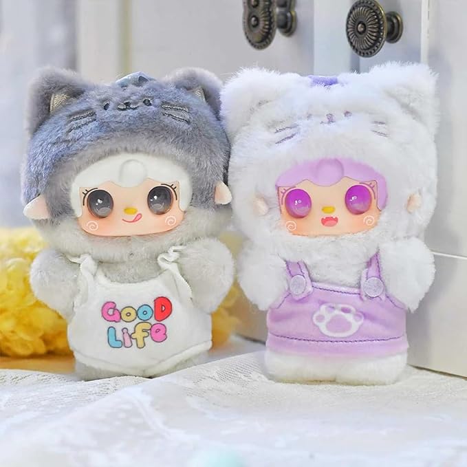 Yooki Meow Summer Party Series Plush Blind Box 1PC(1 of 7 Possible Styles) Cute Figures Collectible Toys Birthday Gifts (1Pcs BlindBox)