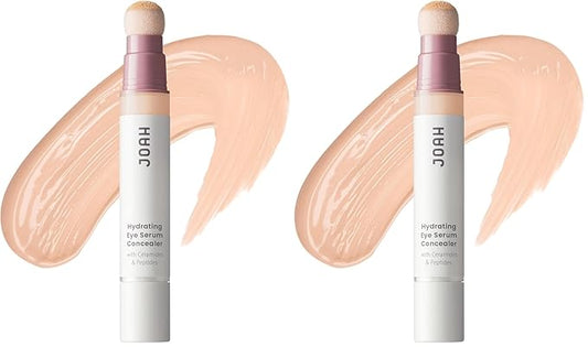 JOAH Perfect Complexion Under Eye Concealer and Serum, Korean Makeup, Hydrating Under Eye Concealer Stick for Dark Circles and Puffiness, Peptide Serum with Medium Coverage (Pack of 2)