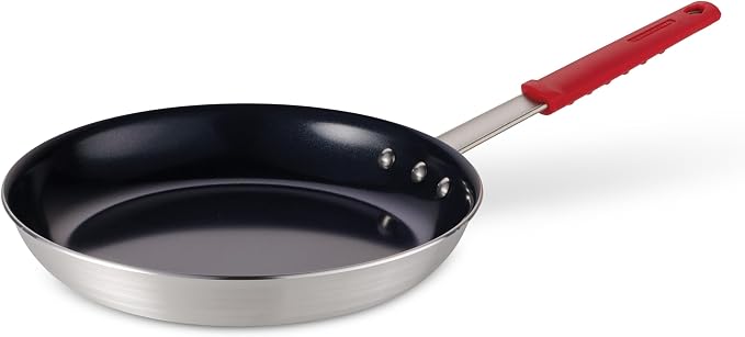 Tramontina Professional 12-Inch Ceramic Non Stick Large Frying Pan, Heavy-Gauge Aluminum Skillet with Ceramic Nonstick Coating, Dishwasher and Oven Safe, Black