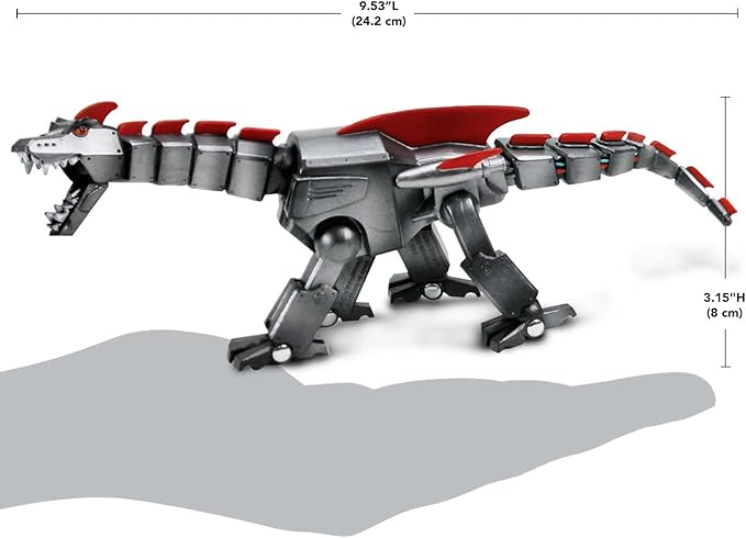 Safari Ltd. Futuristic Robot Dragon Figurine - Articulated 10" Model Figure - Imaginative Toy for Boys, Girls, and Kids Ages 3+