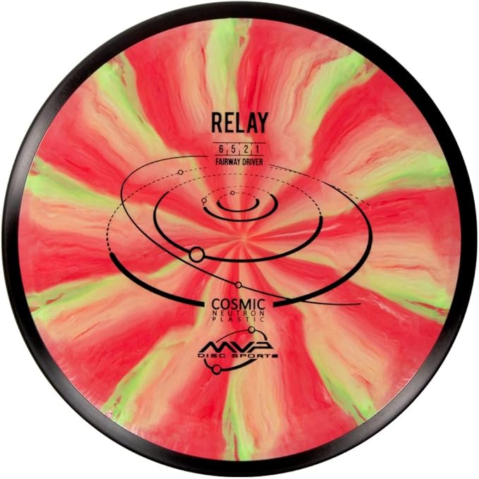 MVP Disc Sports Cosmic Neutron Relay Disc Golf Fairway Driver (165-170g / Colors May Vary)