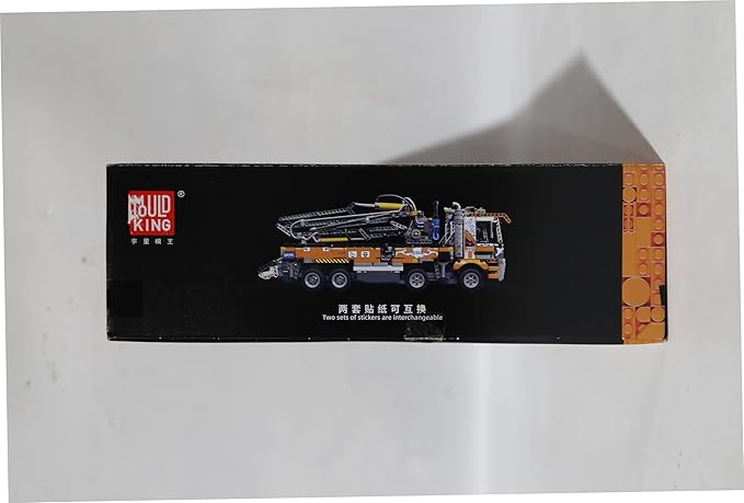 Mould King 19014 Tow Truck Building Blocks Kit, Pneumatic Concrete Pump Truck Model, Engineering Crane Toy for Adults, Collectibles Gift(2098 Pieces)