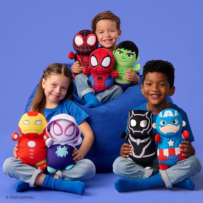 Squishmallows Original Marvel Spidey and His Amazing Friends 10in Black Panther HugMees – Ultrasoft Official Jazwares Plush (Medium-Sized)