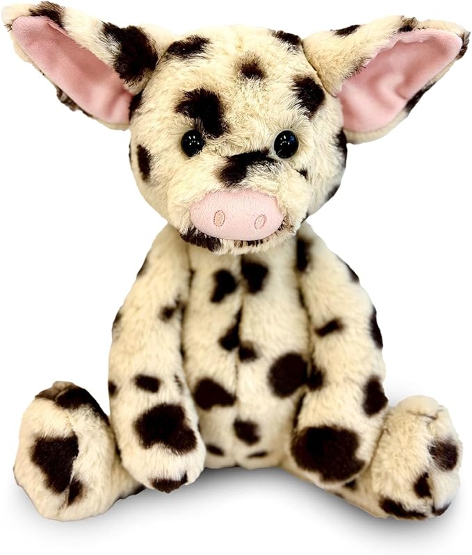 World's Softest Plush Spots Piggy, Lushee, Large, 16" Stuffed Animal for Baby, Toddler, Kids, Adults - Piggy Plush Toy-Adorable Toy Made from Kid-Friendly, Quality Materials