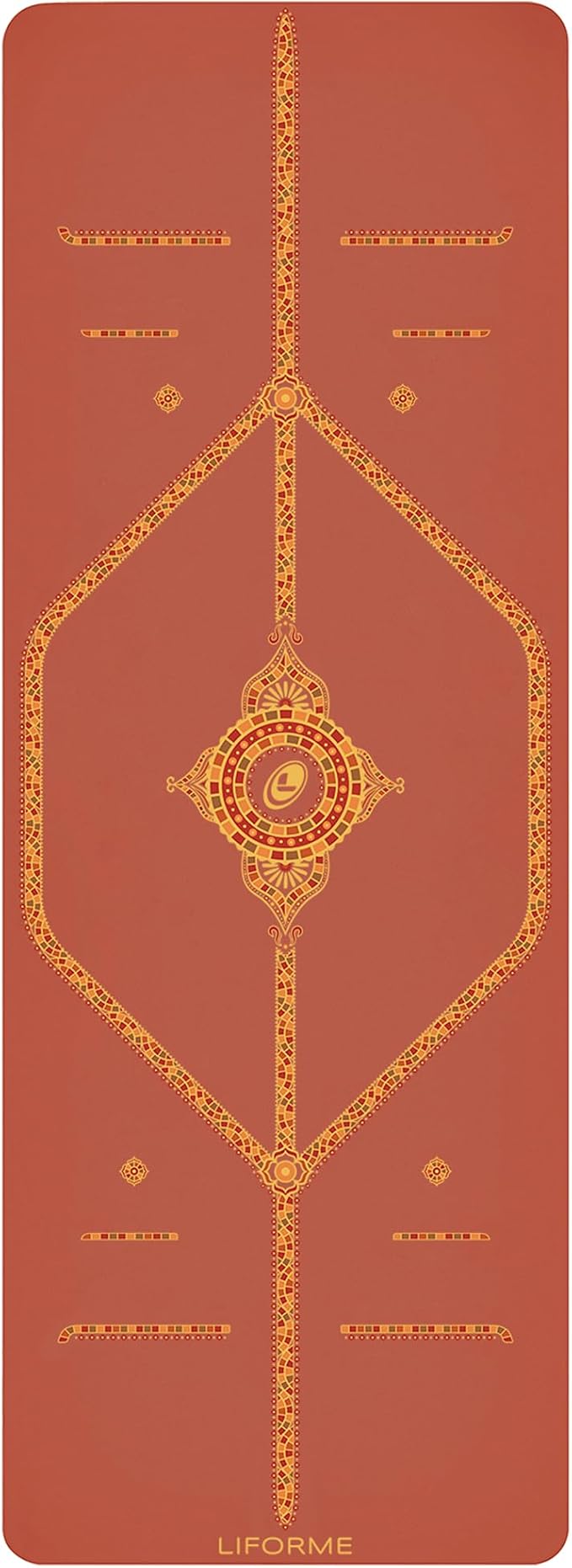 Liforme Printed Yoga Mat Collection - Free Yoga Bag Included - Patented Alignment System, Warrior-like Grip, Non-Slip, Eco-friendly, Sweat-resistant, Long, Wide and Thick for Comfort