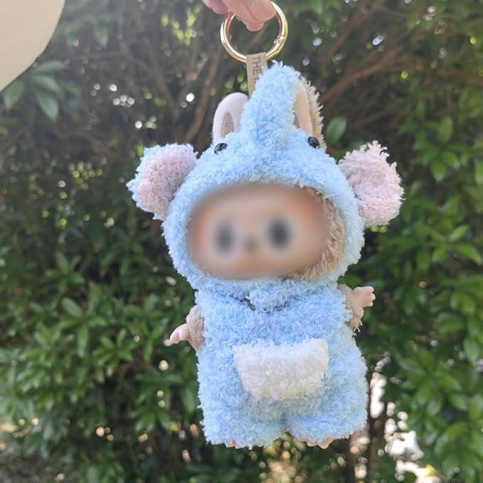 17cm Doll Clothes Accessories for 17cm Dolls Outfits Clothes Cute Stylish Set NO Doll (Blue Elephant)