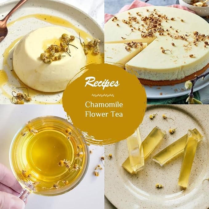 BLUE TEA - Chamomile Tea - 1.05 Oz (50+ Cups) Loose | Get a good Sleep - Relaxation - Stress Relief | Herbal Tea - Caffeine Free - Flower Based - Non-Bitter - Night Time Tea | Reusable Pet Jar