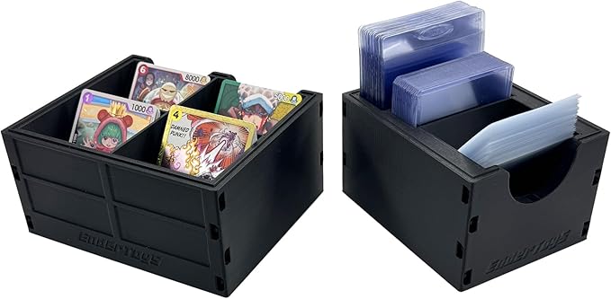 EnderToys TCG Rip Sort and Ship Station Sort Tray and Card Sleeve Slim Caddy - Modular Collectible Trading Card Organization, Storage and Prep System