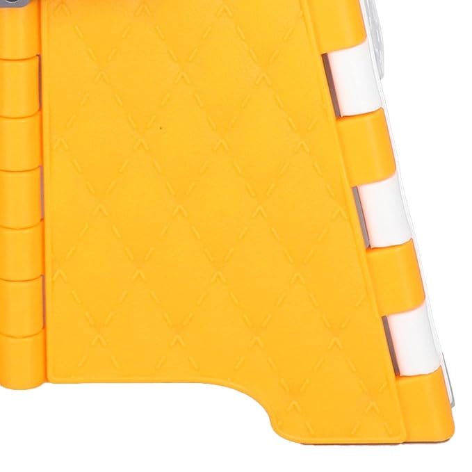 Foldable Toddler Toilet Portable Potty Training Seat with Bag Portable Car Baby Potty Chair for Indoor and Outdoor Travel Camping(Orange Hard Pad)