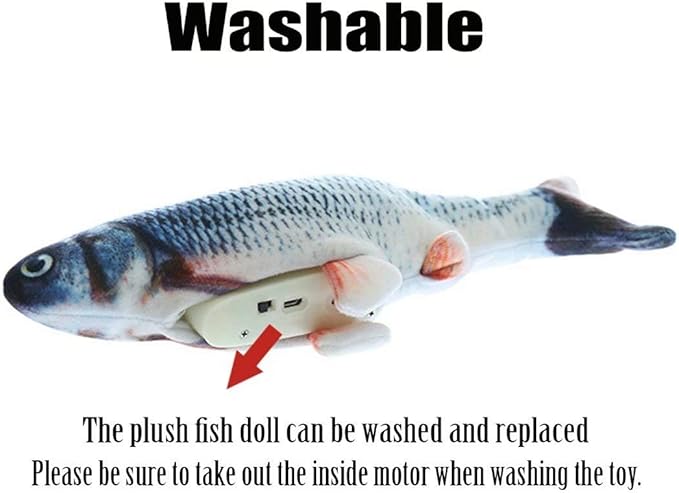 Electric Moving Fish Interactive Plush Toys