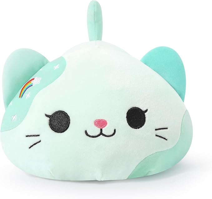 Onsoyours Original Rainbow Cat Plush 20 Inch Kitty Plushies Toy Kitten Stuffed Animal Soft Pillow Kawaii Plushie Gift for Kids & Adults (Rainbow Cat, 20")