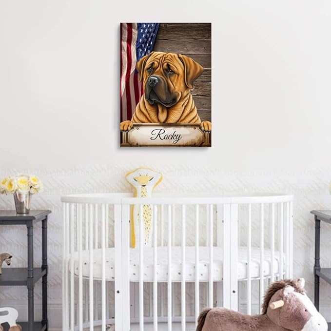 Custom Wooden Jigsaw Puzzles with Your Dog's Name on TOSA Inu Art Print - 300 500 1000PCS Puzzles Game and Home Wall Decor