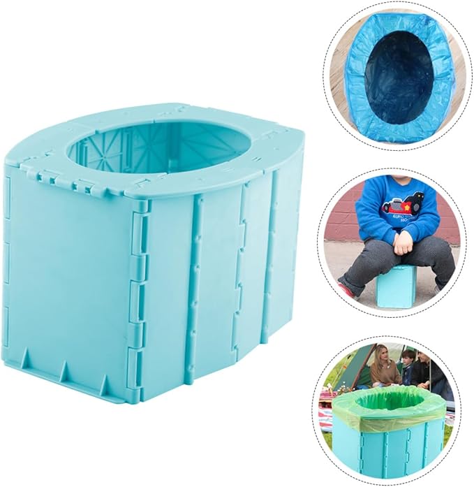 BESPORTBLE Eco-friendly Travel Commode Boy Girl Potty Seat Compact Portable for Potty Training Home Car and Travel