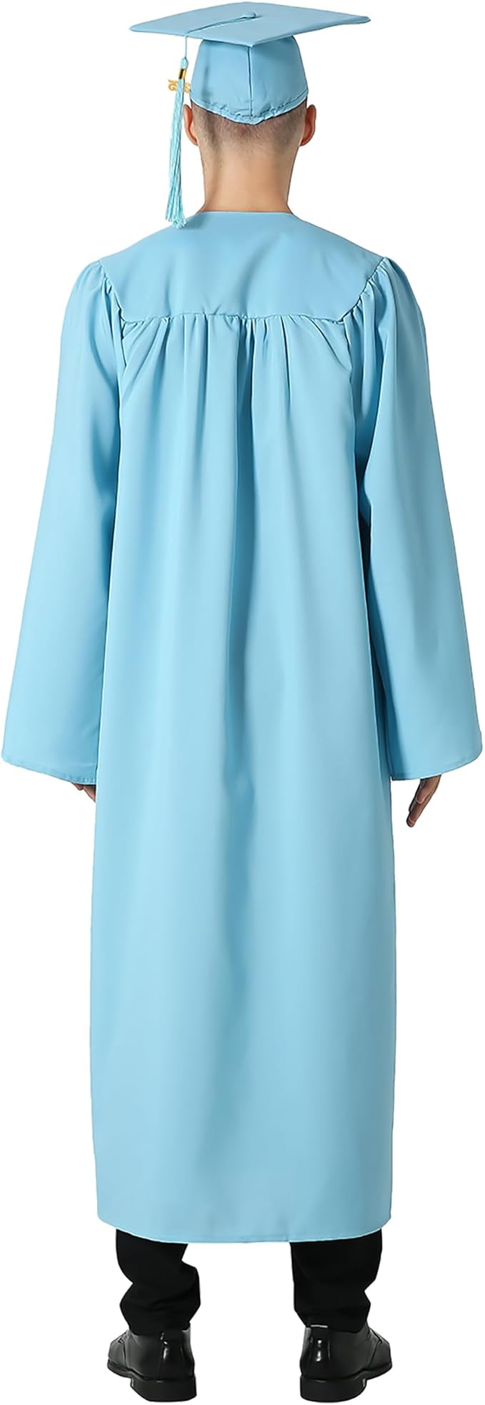 GraduationMall Matte Graduation Gown Cap Tassel Set 2025 for High School and Bachelor