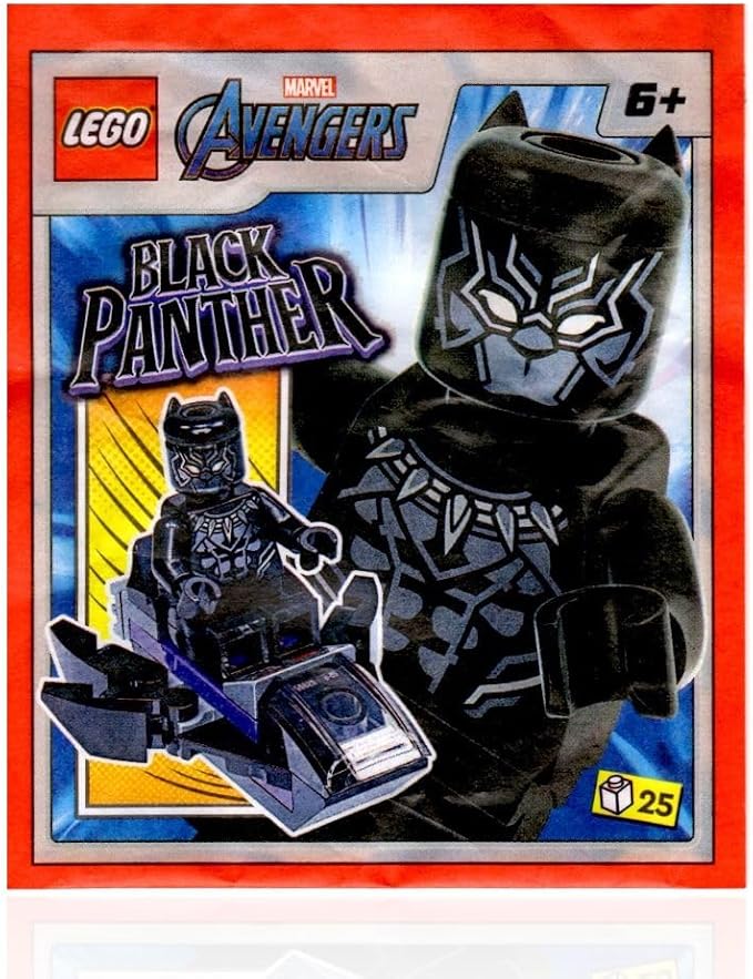 LEGO Marvel Avengers Super Heroes Minifigure - Black Panther with Jet (Limited Edition)