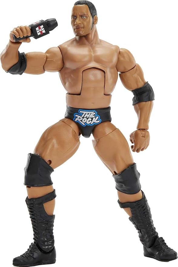 Mattel The Rock Top Picks Elite Collection Action Figure with Entrance Lantern, 6-inch Posable Collectible Gift for Fans Ages 8 Years Old & Up