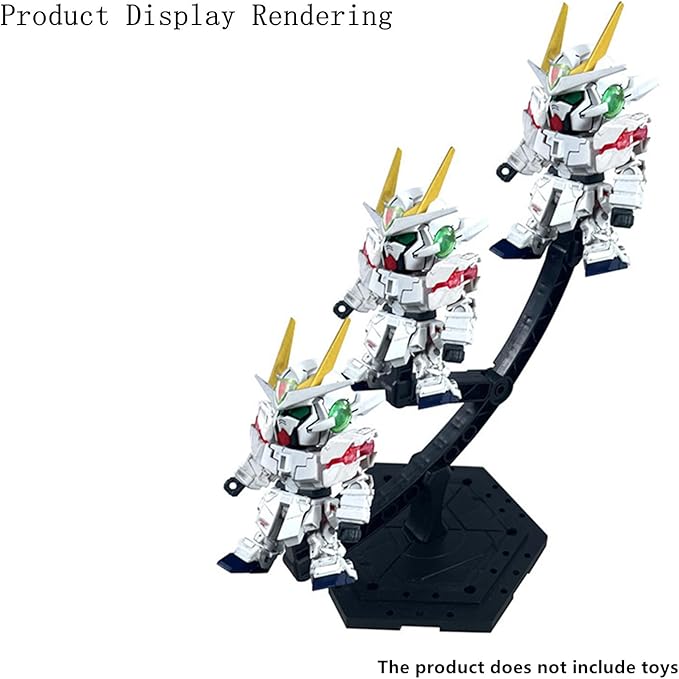 Action Figure Display Stand, Adjustable Model Kit Base, Display Stand Suitable For Gundam Models And 1/144 HG RG BB Action Characters, Black (BB)