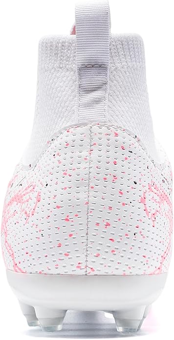 Kids Slip On Soccer Cleats for Boys Girls Youth Training Football Shoes