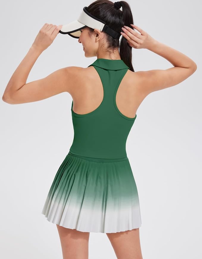 AFZ Golf Outfits for Women Preppy Golf Dress Clothes Athleisure Tennis Skirt and Top Sets