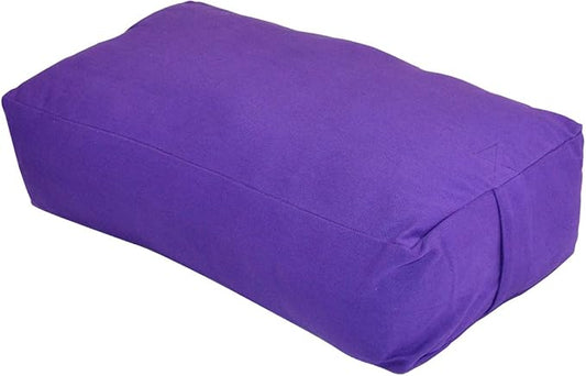 YogaAccessories MAXSupport Deluxe Rectangular Cotton Yoga Bolster