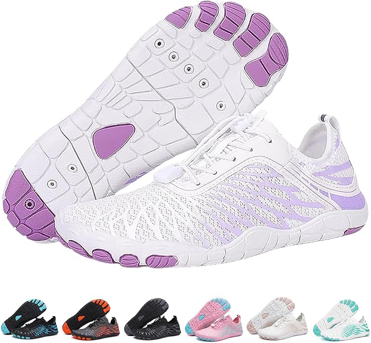 ELETON Barefoot Shoes Women Men Footwear, Wide Toe Box Hiking Zero Drop Non-Slip Quick-Dry River Boat Pool Beach Water Shoes, Lightweight Swimming Running Walking Sneakers Unisex