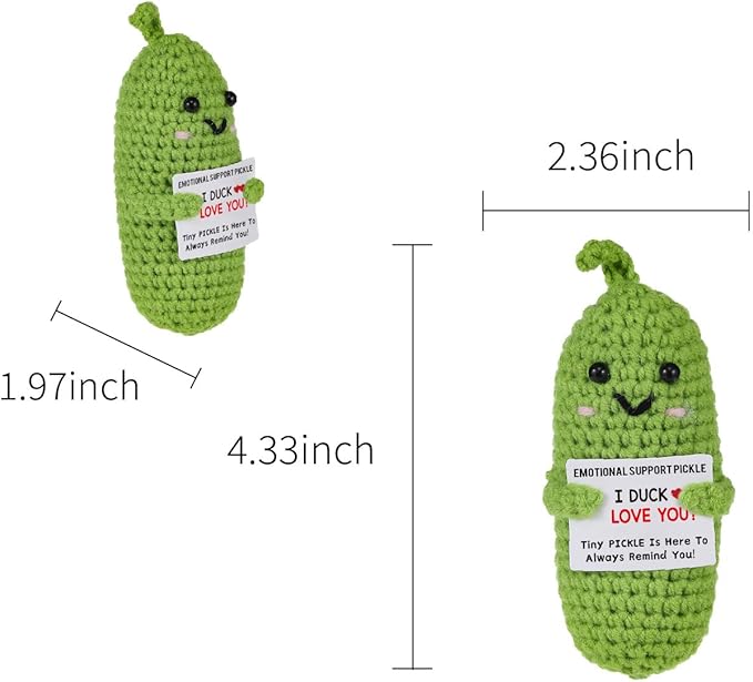 Birthday Gifts for Women Encouragement Pickle Christmas Stocking Stuffers (I Duck Love You)