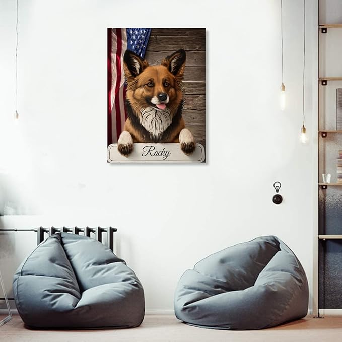 Custom Wooden Jigsaw Puzzles with Your Dog's Name on Harzer Fox Art Print - 300 500 1000PCS Puzzles Game and Home Wall Decor