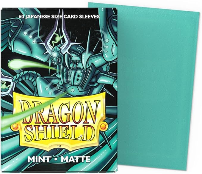 Dragon Shield | Japanese Size Card Matte Sleeves | 60 CT - Smooth & Tough Premium TCG Sleeves - Compatible with Yu-Gi-Oh, Naruto, Cardfight & Vanguard | Mint