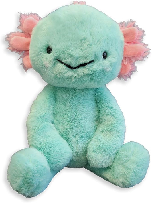 World's Softest Plush Axie Axolotl, Aqua, Lushee, Large, 16" Stuffed Animal for Baby, Toddler, Kids, Adults - Soft, Huggable Stuffed Axolotl- Adorable Toy Made from Kid-Friendly, Quality Materials
