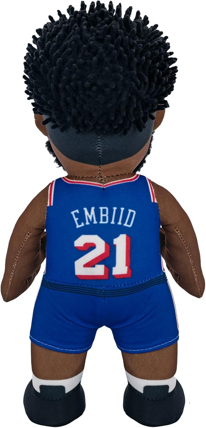 Bleacher Creatures Philadelphia 76ers Joel Embiid 10" NBA Plush Figure - A Superstar for Play or Display