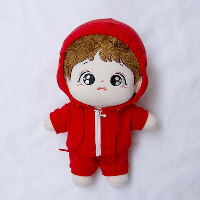 10cm 15cm 20cm Plush Doll Clothes Coat Pants Multi-Color Sportswear Sets Toys Dolls Accessories (Blue, 10cm)