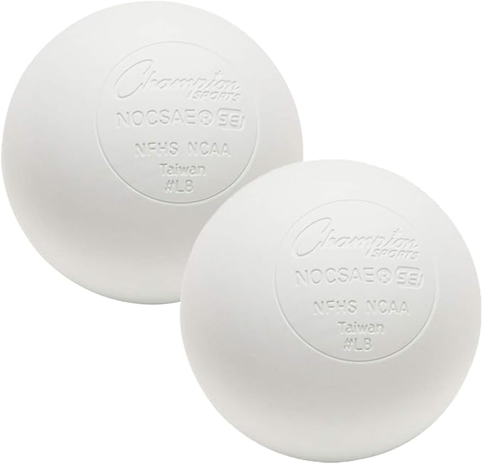 Champion Sports Lacrosse Balls & Rhino Skin Balls – Official Size, SEI Certified, Multiple Colors