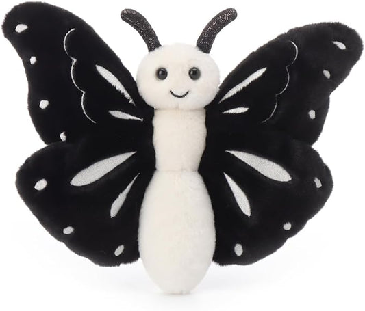 Apricot Lamb Black Butterfly Stuffed Animals for Kids, Soft Cute Plush Toys for Baby Girl and Boy, 7.5 Inches