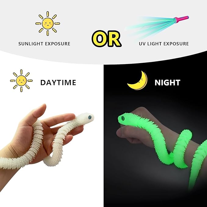 5PCS 3D Printed Snake, 12in 3D Printed Animals, Flexible Articulated Snake, Articulated Snake,Home Decor Stuff,Party Favors