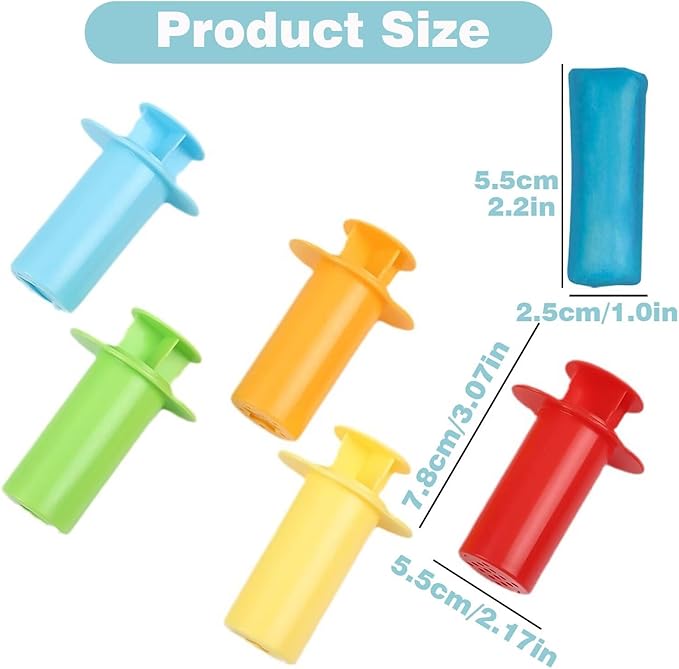 Unleash Creativity with 10 Pcs Play Dough Tools Sets Dough Whit 5 Bright Color Dough.Ideal as a Gift for Kids Aged 3-4-8 Years