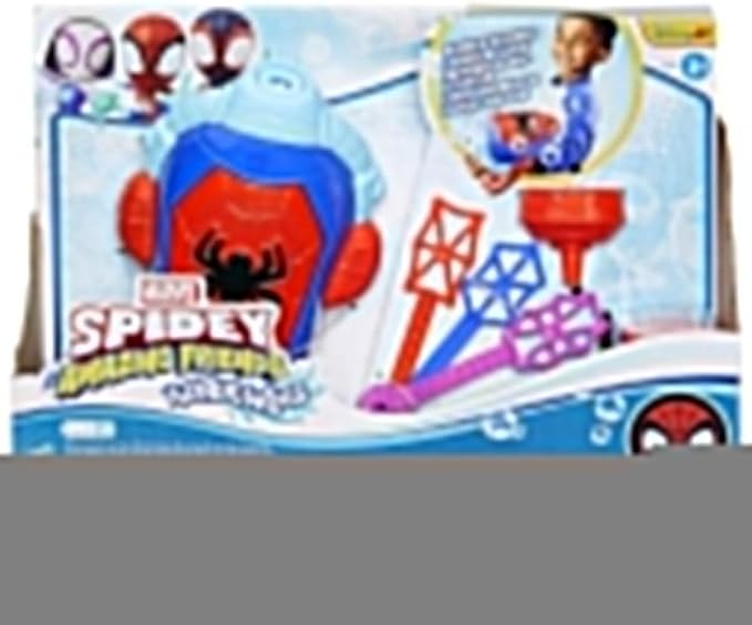 Spidey and his Amazing Friends Marvel Water-Webs Electronic Bubble Slinger, Super Hero Role Play Toys for Kids, Ages 3+