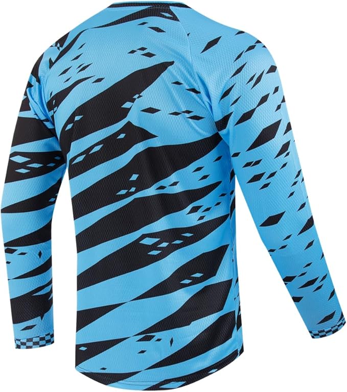 Youth Dirt Bike Jersey, Kids Mountain Bicycle Shirt Long Sleeve Powersports Children Downhill Jerseys for Big Kids