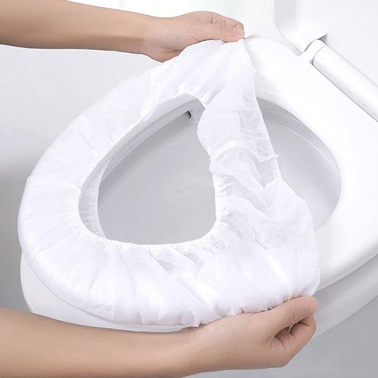 20pcs disposable toilet seat cushion non-woven toilet seat cushion toilet seat protector children toilet training cover adult home travel single package environmental protection Largepackof20 white