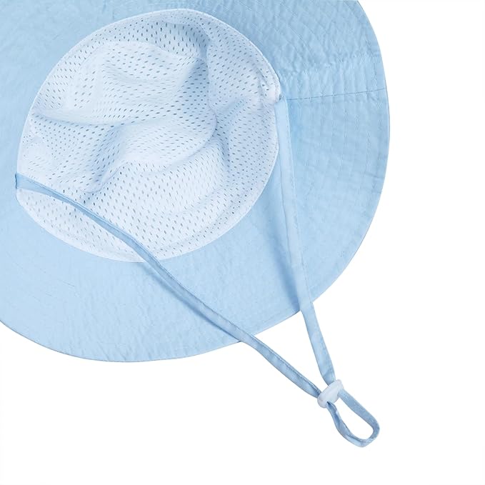 MaxNova Baby Sun Hat Smile Face UPF 50+ Toddler Bucket Hat for Boys Girls 0-7 Years