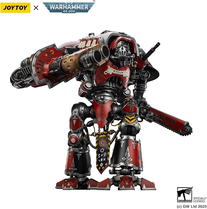 JOYTOY Warhammer 40k 1/18 Action Figure Imperial Knights House Raven Knight Errant 21in Mecha Joy Toy Collection Model
