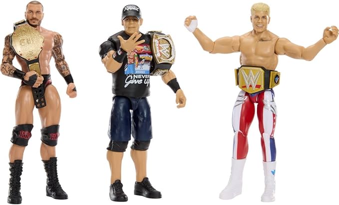 WWE Cody Rhodes Main Event Series Champions 2026 Action Figure with Championship Title, 6-inches
